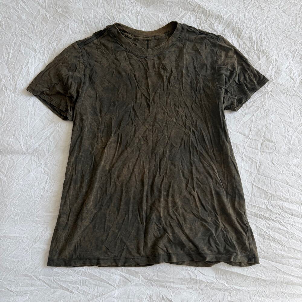 Lululemon All Yours Cotton T-Shirt Green Size S